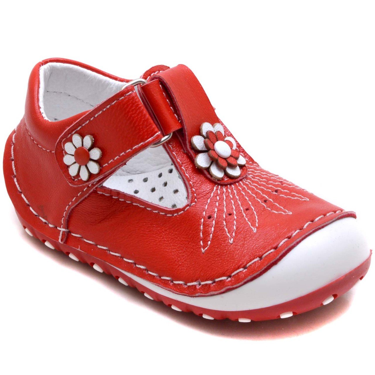 AL-T İlk Adım Çocuk Ayakkabısı - Kırmızı (Deri)