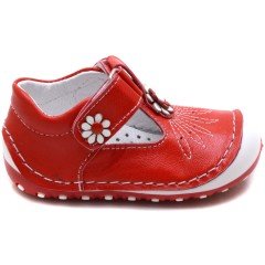 AL-T İlk Adım Çocuk Ayakkabısı - Kırmızı (Deri)