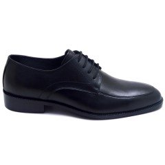 713-DR Bağcıklı Jurdan Erkek Deri Ayakkabı - Siyah