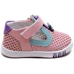 SB-108 Yeni Doğan Kız Çocuk Sandalet - Yavruağzı
