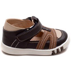 SB-120 Yeni Doğan Erkek Çocuk Sandalet - Kahverengi