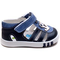 SB-122 Yeni Doğan Erkek Çocuk Sandalet - Lacivert/Mavi