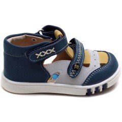 SB-128 Yeni Doğan Erkek Çocuk Sandalet - Mavi
