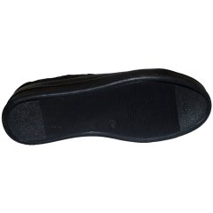 Düz Taban Bağcıklı Kadın Günlük Ayakkabı - Siyah