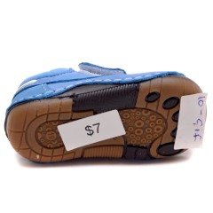 KL-341 Yeni Doğan Yürüyüş Ayakkabısı - Mavi(B) (Deri)