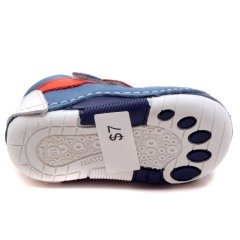 KL-345 Yeni Doğan Yürüyüş Ayakkabısı - Mavi(T) (Deri)