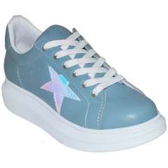 Yıldızlı Spor Model Kadın Ayakkabı - Mavi