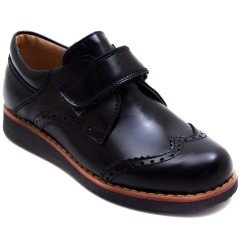 Y&Y 318 Filet Okul Ayakkabısı - Siyah (Deri)