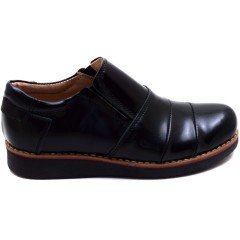 Y&Y 318 Filet Okul Ayakkabısı - Siyah (Deri)
