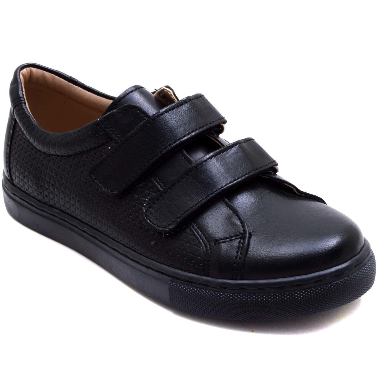 Y&Y 320 Çift Cırt Filet Ayakkabı - Siyah (Deri)