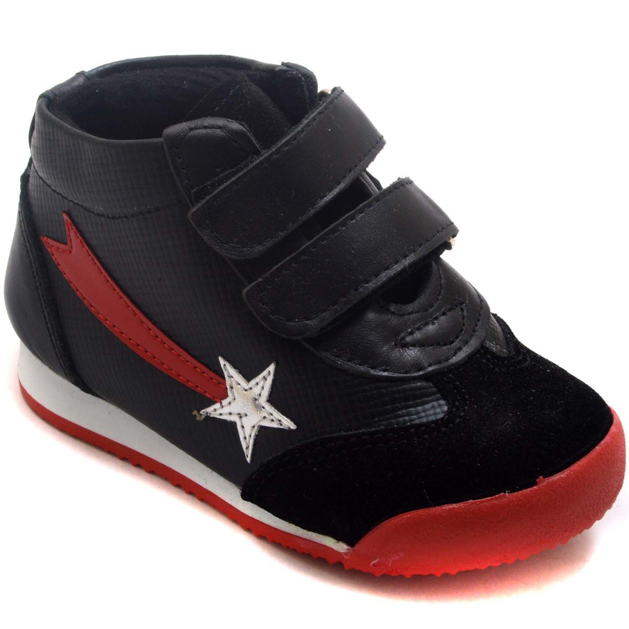 NM-20 Bebe Spor Yıldız Model Kışlık Ayakkabı - Siyah (Deri)
