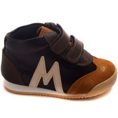 NM-23 Bebe Spor Model Kışlık Ayakkabı - Siyah (Deri)