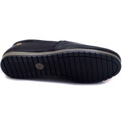 48-D Lastikli Toka Kadın Günlük Ayakkabı - Siyah (Deri)