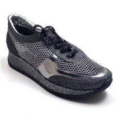 436-GUD Fileli Spor Model Kadın Ayakkabı - Gri