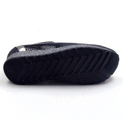 441-GUD Lastikli Bağcıksız Spor Model Kadın Ayakkabı - Siyah