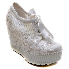 569-R Spor Gelin Ayakkabısı - Beyaz