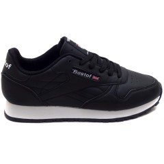 968-BST Kalın Kadın Spor Ayakkabı - Siyah