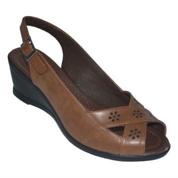 kadın yazlık ayakkabı - kahverengi