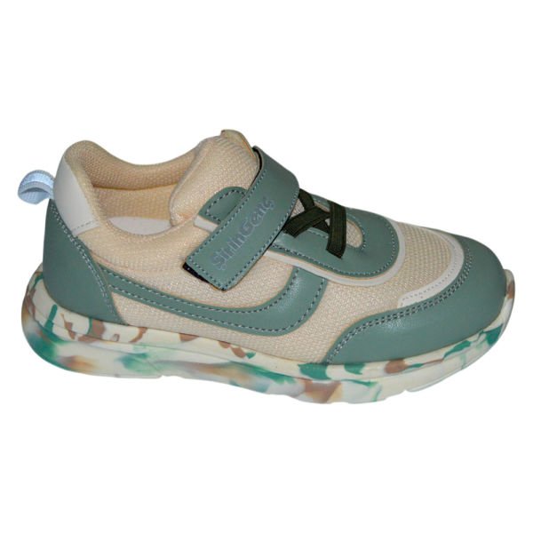 Patik Spor Ayakkabı - petrol yeşili/bej