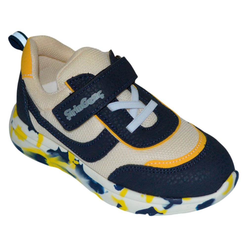 Patik Spor Ayakkabı -  lacivert/bej