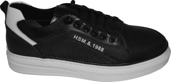 Erkek Spor Ayakkabı - siyah/beyaz