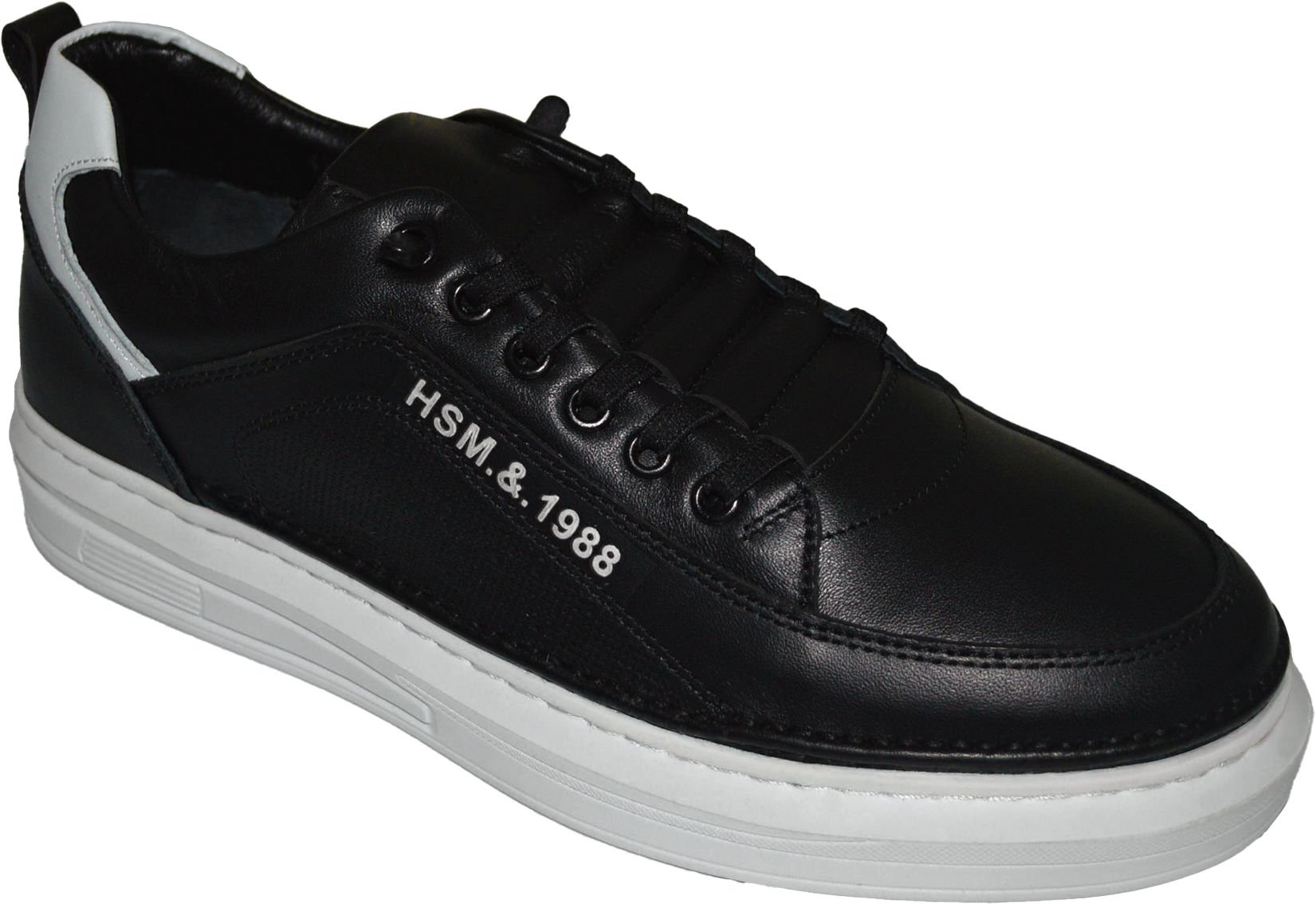 Erkek Spor Ayakkabı - siyah/beyaz