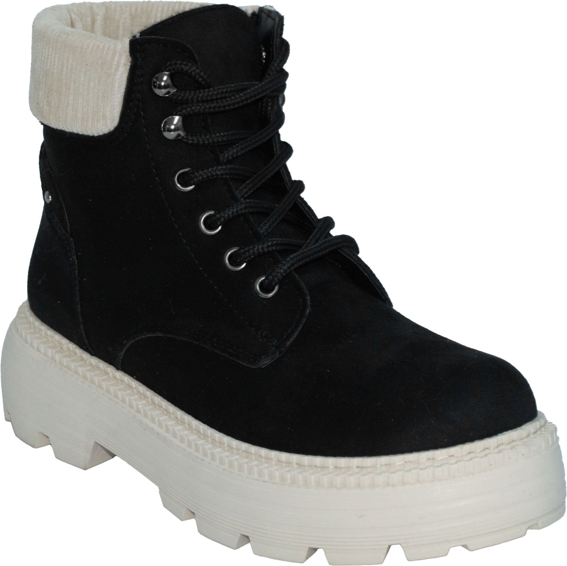 Kadın Kışlık Bot - siyah/beyaz