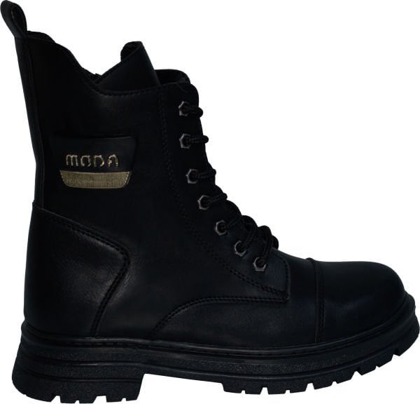 Kadın Kışlık Deri Bot - siyah