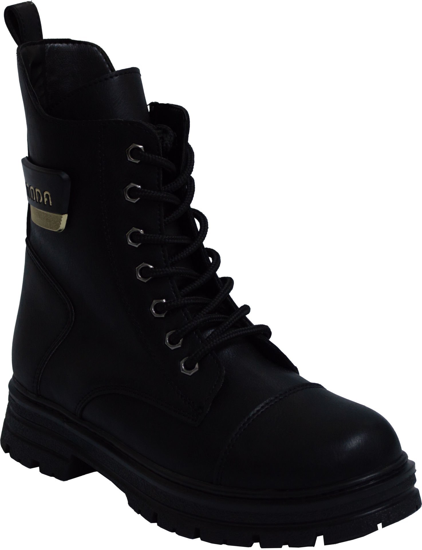 Kadın Kışlık Deri Bot - siyah