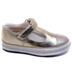 V-65 Taşlı Patik Okulluk Ayakkabı - Dore