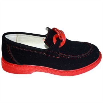 Çocuk Filet Günlük Ayakkabı - siyah/kırmızı taban