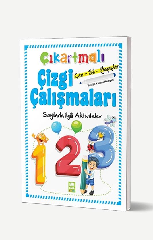 Çıkartmalı Çizgi Çalışmaları-Sayılarla ilgili Aktiviteler