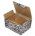 Alışveriş Desenli Kutu 15.5x11x7.5 cm - Siyah