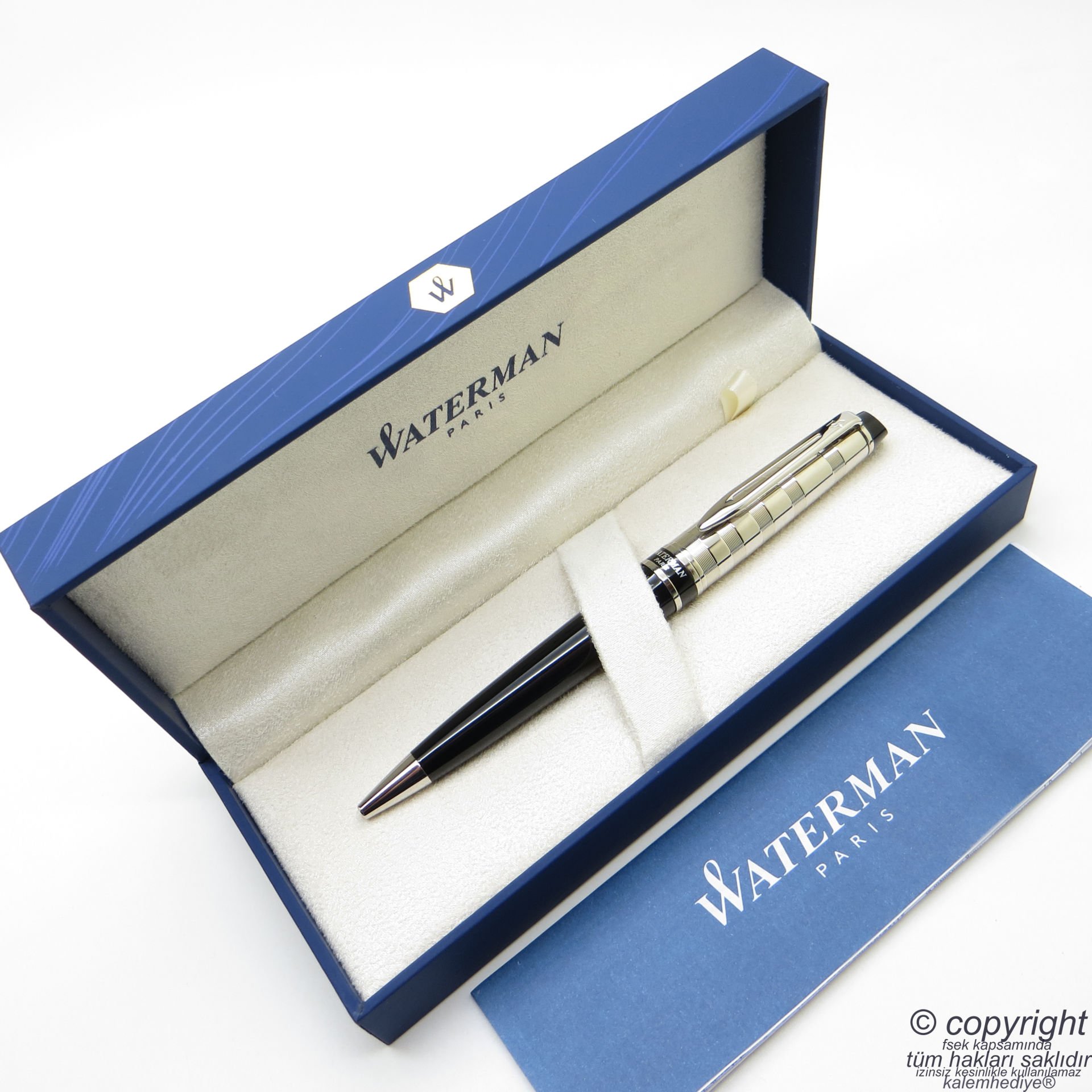 Waterman Expert 3 Deluxe Siyah CT Tükenmez Kalem | İsme Özel Kalem | Hediye Kalem