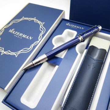 Waterman Perspective Mavi Roller Kalem | İsme Özel Kalem | Hediye Kalem