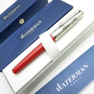Waterman Embleme Kırmızı CT Roller Kalem | İsme Özel Kalem | Hediye Kalem
