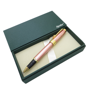 Signator® ST158 Fresh Pink Gold Metal Roller Kalem | İsme Özel Kalem