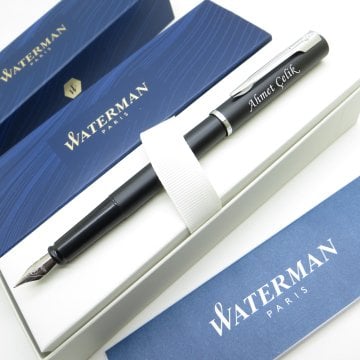 Waterman Allure Siyah CT Dolma Kalem | İsme Özel Kalem | Hediye Kalem
