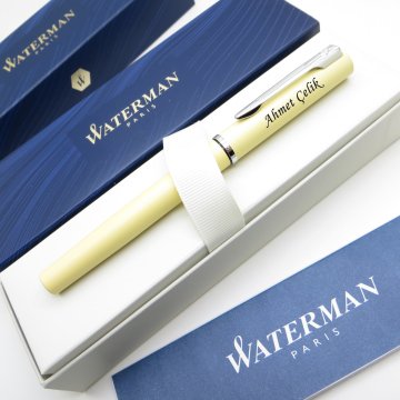 Waterman Allure Pastel Sarı CT Dolma Kalem | İsme Özel Kalem | Hediye Kalem