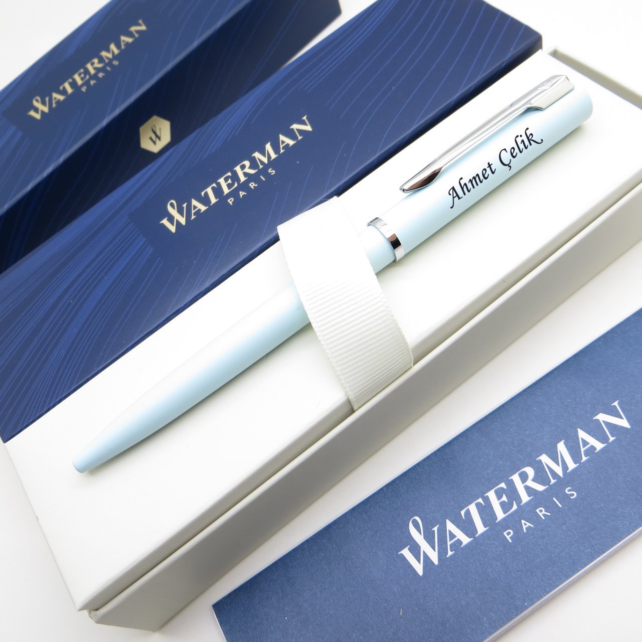 Waterman Allure Pastel Mavi CT Tükenmez Kalem | İsme Özel Kalem | Hediyelik Kalem