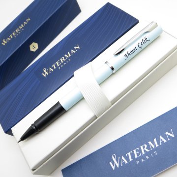 Waterman Allure Pastel Mavi CT Roller Kalem | İsme Özel Kalem | Hediye Kalem