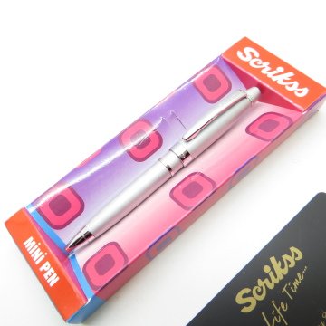 Scrikss İsme Özel Mini Pen Mat Krom Tükenmez Kalem