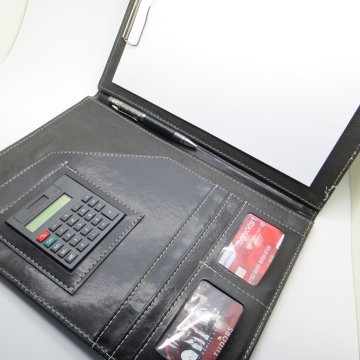 İsme Özel A4 Sekreter Bloknot Suni Deri + Titanyum Roller |23x31| Kağıtlık-Kartlık-Hesap Makinesi ve Kalem | Hepsi İsme Özel | MED215