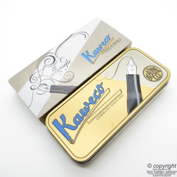 Kaweco 10000812 Kaligrafi Seti 1.5mm ve 2.3 mm. 6 adet kartuş. Uç korucu şeffaf kılıf - Dolma Kalem | İsme Özel Kalem