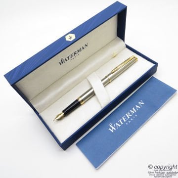 Waterman Hemisphere Gold Krom SS GT Dolma Kalem | İsme Özel Kalem | Hediye Kalem