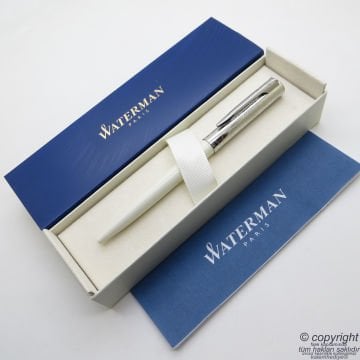 Waterman Allure Deluxe Beyaz Tükenmez Kalem | İsme Özel Kalem | Hediyelik Kalem