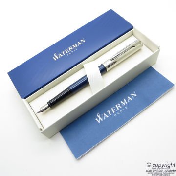 Waterman Allure Deluxe Mavi Dolma Kalem | İsme Özel Kalem | Hediyelik Kalem