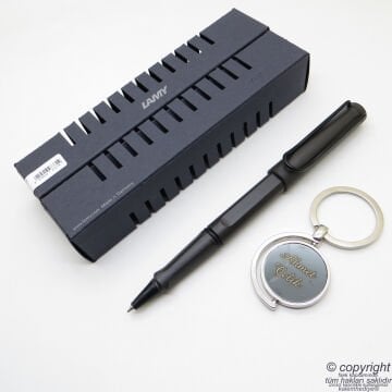 Lamy Safari Roller Kalem Mat Siyah + Kalem Kılıfı | Lamy Kalem | Hepsi İsme Özel