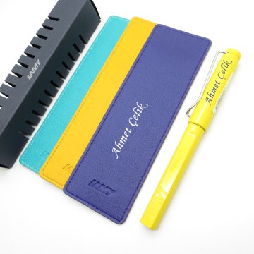 Lamy Safari Roller Kalem Parlak Sarı + Kalem Kılıfı | Lamy Kalem | Hepsi İsme Özel