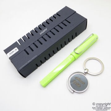Lamy Safari Roller Kalem Neon Yeşil + Kalem Kılıfı | Lamy Kalem | Hepsi İsme Özel